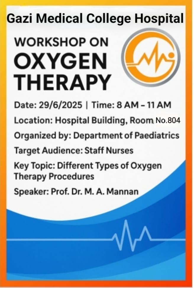 ORKSHOP ON OXYGEN THERAPY